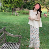 Fongt Folds 2025 New Spring Wearing High-End Elegant Lazy High-End Thaigran High-End Tuxedo Skirt