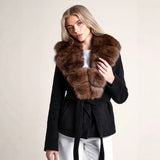 Fongt Temperament In Autumn And Winter 2025, The Female Collar Wool Woolen Coat