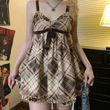 Fongt Style Bow Strap Sling Vest Hottie Sexy V-Neck Doll Shirt Sleeveless Top Lady