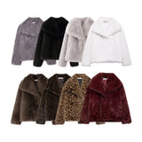Fongt New Artificial Fur Effect Short Coat