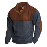 Fongt And Winter New Men's Outdoor Jacket Corduroy Leisure Collar Long Sleeves