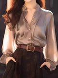 Fongt Unique Special To The Ocean To Reduce The Age Of The Beauty Of The Top Design Small Gray Acetic Acid Denatured Shirt Early Spring