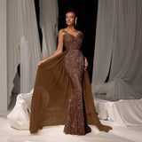 Fongt Ladies' Prom Dress Long Dress Temperament Stylish Elegant Long Lace Party Evening