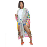 Sexy Costumes Japanese Kimono Yukata Dress With Belt Cardigan Pajamas Sleepwear Woman Smooth Bathing Robe Gown