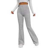 Fongt New Wish Autumn And Winter Fashion Casual Pure Color Micro-Slung High-Rise Trousers Slimming Trousers Women