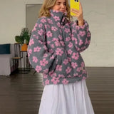 Fongt Knitted Printing Set Of Female Letter Printing Design Youthful Vitality Sexy And Simple Wind Coat