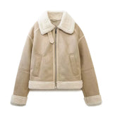 Fongt Spring And Summer New Women's Fashion Collar Long-Sleeve Double-Sided Short Jacket Jacket 6318241