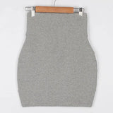 Quality Basic Short Skirt Tall Waist Female Pencil Sexy High Waist Mini Skirt Casual Women Office Lady Skirt Summer