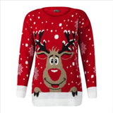 Fongt Casual Casing Christmas Sweater Autumn And Winter Men And Women Universal Elk Knitted Ugly Sweater