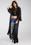 Fongt Smos Women's Top Hot Tassel Long Women's Cardigan
