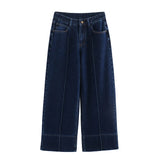 New High-Waisted Skinny And Ankle Wide-Leg Jeans 5862093-Outfit