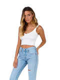Fongt Top Women's Summer New Pits Thin Inside White Sling Vest Women Wear