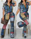 Independent Station New Spring / Summer 2023 Fashion Printed Zipper Jacket 2-Piece Set-Outfit