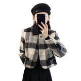 Fongt Style Hairy Short Coat 2025 New Women's Autumn And Winter Cotton Thicken French High-End Feel