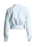 Fongt 2024 New Niche Design Irregular Cross Off-Shoulder Design Sense Long-Sleeved Shirt Women's Simple Top-Outfit