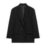 Fongt Women's Women's Loose Double-Dbutrable Blazer