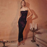 Fongt Spring And Summer New Women's Fashion Retro Sexy Lace-Up Jacket With Bare Back Sling Dress