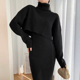 Fongt 2023 Socialite Royal Sister Fashion Senior Knit Top Skirt Two Sets Of Small Fragrant Wind Professional Suit Female-Outfit