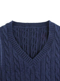Twist Sweater Vest-Outfit