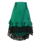 Commute Retro Women's Lace Drawstring Midi Summer Female