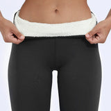 Pants Warm Winter Thick Velvet Legging High Waist Black Leggings Compression Thick Lamb Wool Pants Cold Resistant