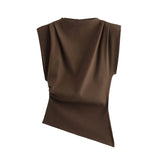 Fongt Homemade New Women's Fashion Classic Folded Decorative Pads On The Shoulder 0085/845