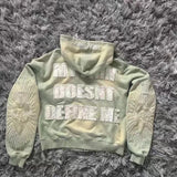 Fongt 9OESH Printed Hoodie Short Hoodie 2025 New Hot Zip-Up Open Shirt Jacket