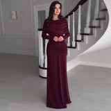 Fongt Autumn New Women's Round Collar Design Feeling Wrinkled Waist Dress