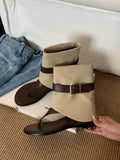 Fongt And Clamped Cool Boots Short Boots Women's Shoes 2025 New Summer With Skirt Cardy Western Boots Boots