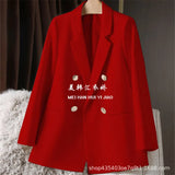 Fongt And Autumn Small Suit Jacket Women 2025 New Korean Version Of The Relaxed Leisure Net Red Suit Women's Top