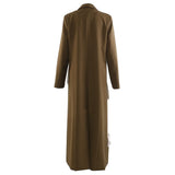 Fongt Early Autumn Heavy Industry Tuxedo Splicing Suit Personality Cut Long Coat Female 1820