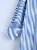 Fongt Women's Striped Shirt Dress 2370
