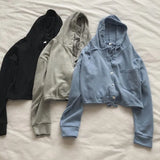 Fongt Open Autumn Coat Small Thin Loose Korean Version Casual Button Cardigan Lazy Wind Small Jacket Female Autumn-Outfit