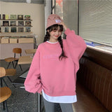 Long Sleeve Sweatshirts Egirl Outfit Vintage 2021 Womens Clothing Round Neck Classy Jacket Female Vogue Minimalist
