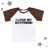 LOVE MY BOYFRIEND Summer Fashion Girls Pink Y2k Crop Top Harajuku Short Sleeve Women T-Shirt Baby Tee Streetwear EMO Girl Punk-Outfit