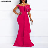 Mermaid Evening Party Dress African Dresses for Women Fashion Long Maxi Africa Dress African Clothes Robe Africaine Femme