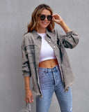 Fongt New Long-Haired Burrowed Denim Jacket Women Autumn Winter Long Sleeve Casual Collar Top