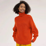 Knitted Turtleneck Women Sweater Pullover Cashmere Long Batwing Sleeve Ladies Sweaters 2022 Autumu Winter Jumper