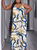 Summer Fashion Leisure Sexy Print Suspender Dress-Outfit