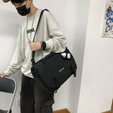 Capacity Multifunctional Men Backpack Laptop 15.6 Solid Crossbody Bags High School Travel Bag Teen College Student