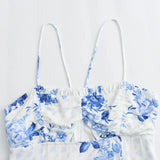 Spring Flower Printed Underwear Dress 2492055-Outfit