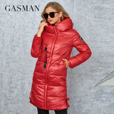 Women's Winter Down Jacket 2022 Long Classic Design Zipper Breasted Belt Pocket Women Coat Leisure Parkas