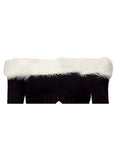 Slash Neck Women Split Sweaters Plush Patchwork Autumn Winter Slim Sexy Pull Femme Basic Solid Korean Fashion Knitwear