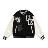 Gothic Embroidery Women's Jacket Spring 2022 Aesthetic Streetwear Bomber Jacket Couple Harajuku Oversized