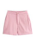 Fongt And Summer New High-Rise Thin Sicilian Vest Wearing Loose Shorts Two Sets