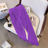 Fongt Suit Suit Pants Women Straight Loose 2025 New Spring And Autumn Leisure Wide Legs Commute Black Pants
