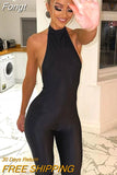 Sexy Backless Sleeveless Jumpsuits Outfits for Women Fashion Club Party Bodycon Jumpsuit and Rompers Overalls