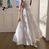 OOTD: Fairy Long Sleeve Blouse + Umbrella Skirt + Bow Shoulder Bag-Outfit