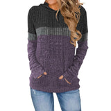 Fongt Autumn And Winter New Women's Wear Wish Loose Casual Casual Impact Pocket Splicing Hooded