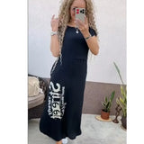 Fongt Hot Dress Station Summer Short-Sleeved Dress